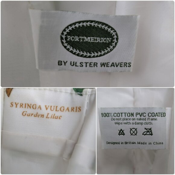 Portmeirion Ulster Weavers Tote Bag Multicolor Floral PVC Coated Cotton 14" - Picture 9 of 15